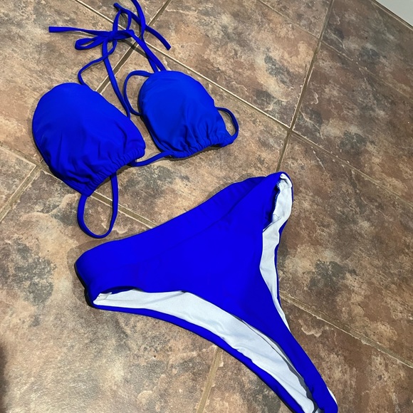 Meyeeka Womens Sexy High Waist Rash Guard Swimwear Long Sleeve 3PCS Swimsuit - Picture 5 of 7